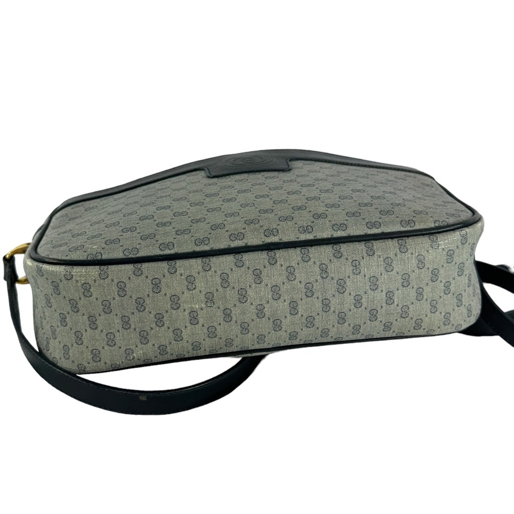 GUCCI Navy Blue Canvas Supreme Micro GG Blue Trim Crossbody Bag Authenticated - Picture 7 of 17
